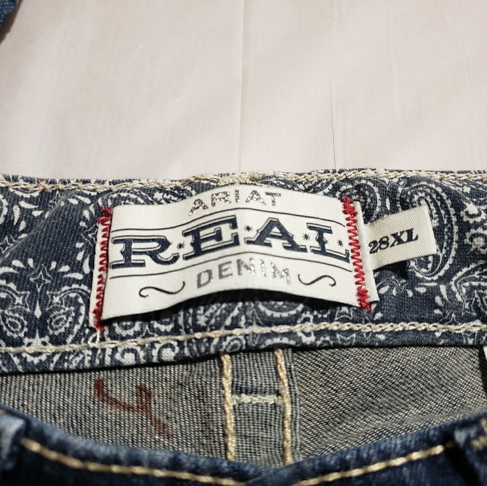 Womens Ariat Real Denim Jeans, size 28XL